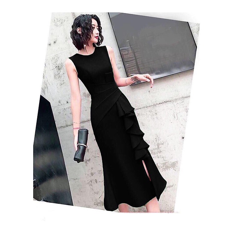 Đầm bèo đuôi cá cách điệu sang trọng