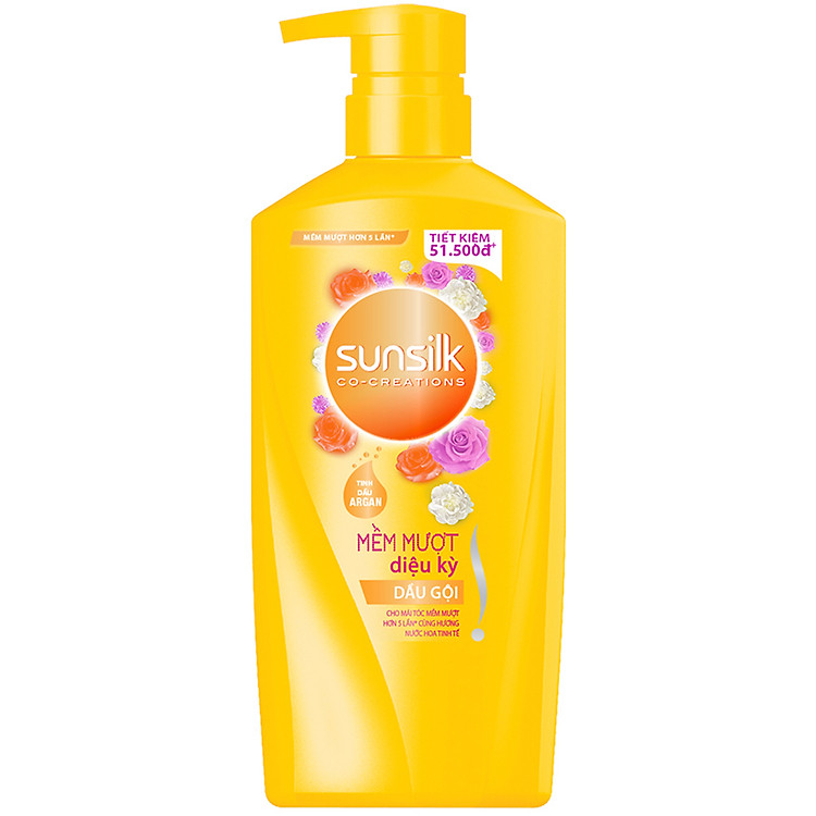 Dầu Gội 900Gr Sunsilk Mềm Mượt Diệu Kỳ Dành Cho Tóc Khô Xơ Tinh Dầu Argan Hiện Đại Giúp Tóc Ngát Hương & Mềm Mượt Gấp 5 Lần