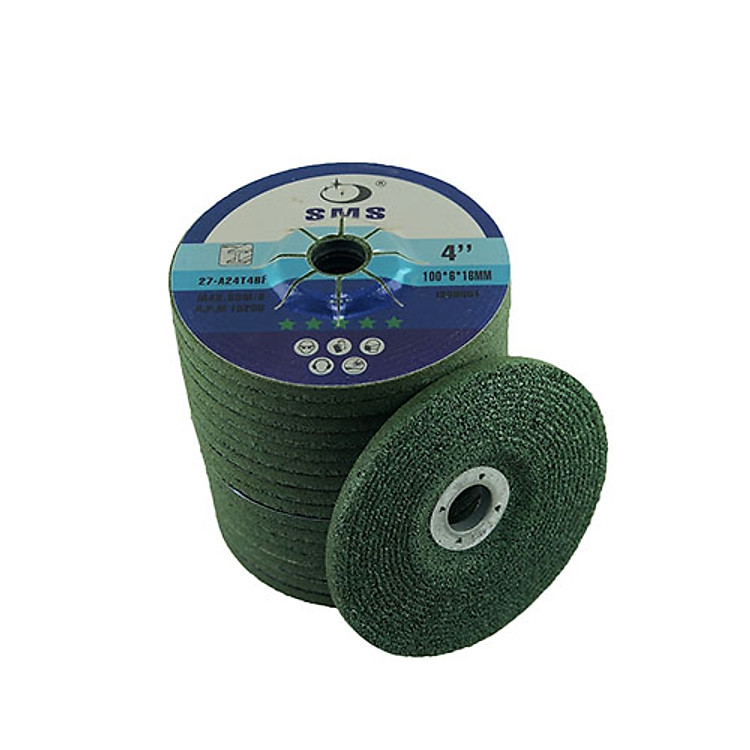 Combo 25 viên Đá mài xanh SMS size 4''