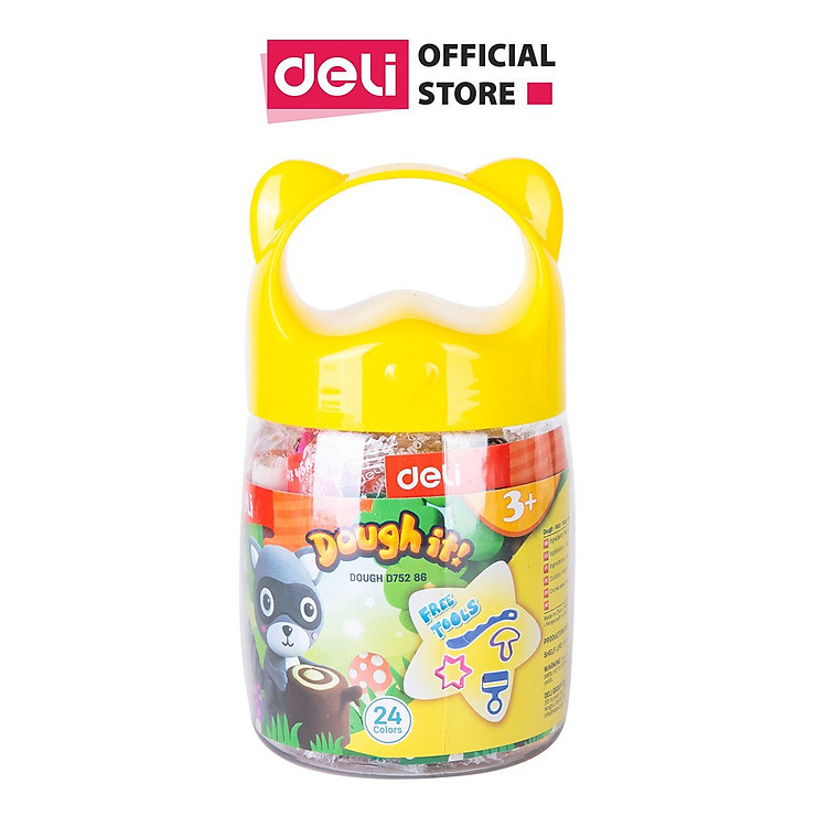 Tham Khảo tại ConCung: Đất Nặn Nhiều Màu Deli - Bộ 24 Màu - Nhận ngay nhiều ưu đãi