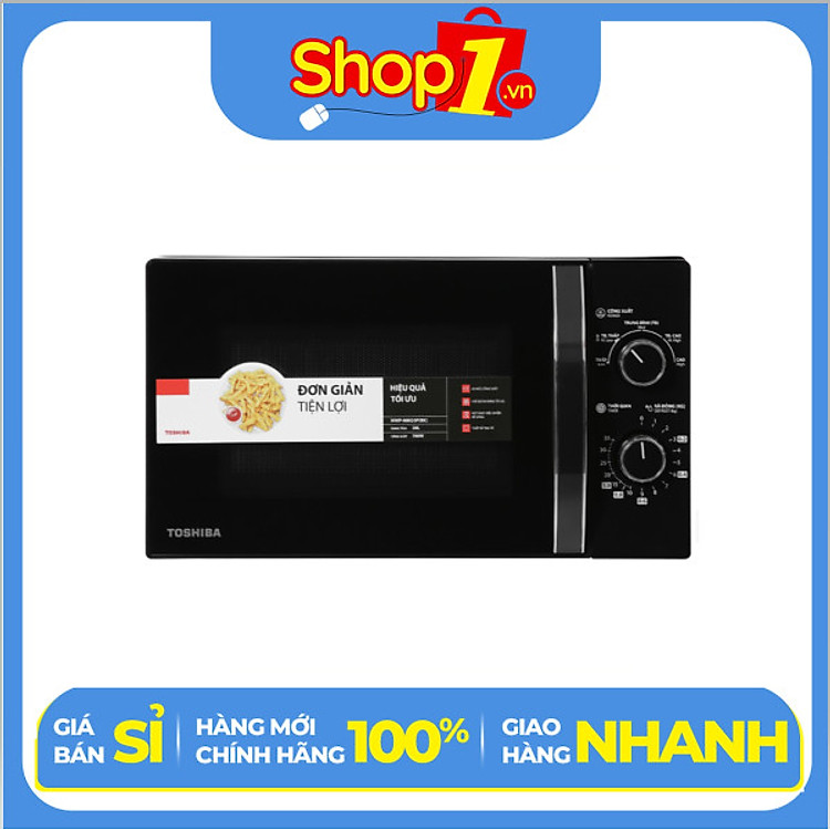 Lò vi sóng Toshiba MWP-MM20P(BK) 20 lít - Hàng chính hãng - Chỉ giao Hà Nội