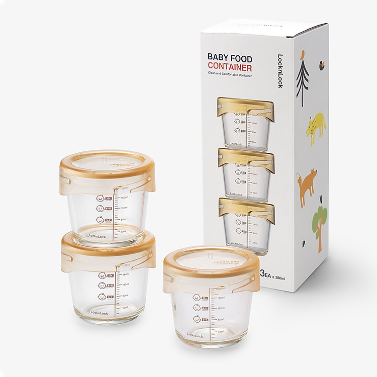 Bộ 3 hộp thủy tinh Lock&Lock 280ml Chính hãng Tiết kiệm - Hình ảnh 4