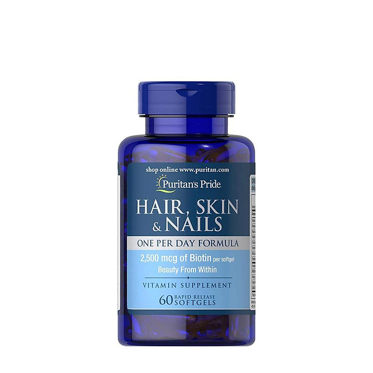 Thực phẩm bảo vệ sức khỏe Dưỡng da - tóc - móng hàng ngày (Hair, Skin & Nails One Per Day Formula - 60v)