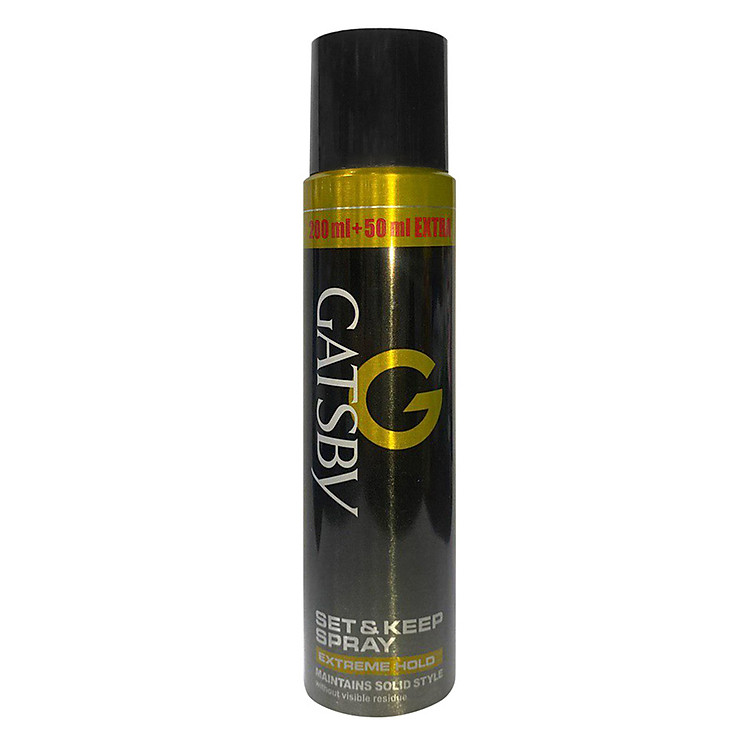 Gôm Xịt Tạo Kiểu Tóc Gatsby Set & Keep Spray Extreme Hold A 250ml