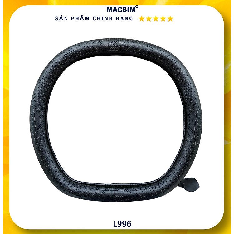 Bọc vô lăng cao cấp Macsim mã DDcut L996 chất liệu da thật - Khâu tay 100%