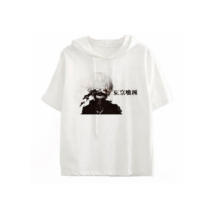 Áo Hoddie Cộc Tay Tokyo Ghoul Kaneki
