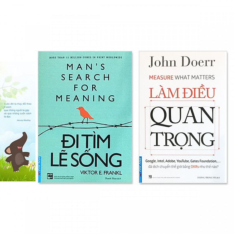 Combo 2 cuốn: Đi Tìm Lẽ Sống, Làm Điều Quan Trọng (Tặng kèm bookmark danh ngôn hình voi)
