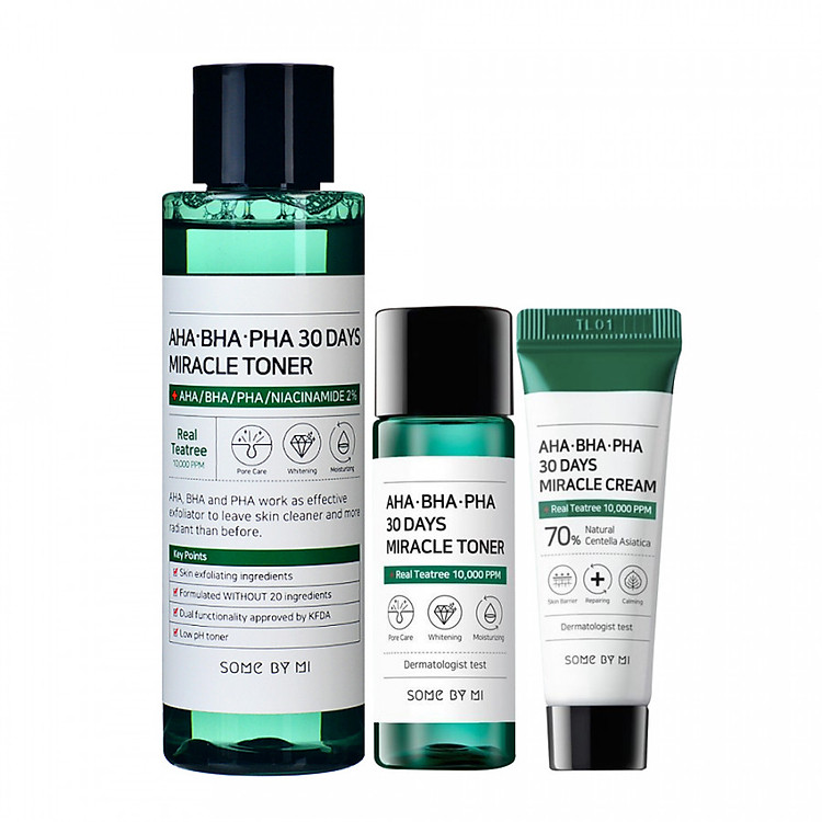 Set Dưỡng Da Làm Giảm Mụn Và Ngăn Ngừa Mụn Some By Mi Toner Edition Kit