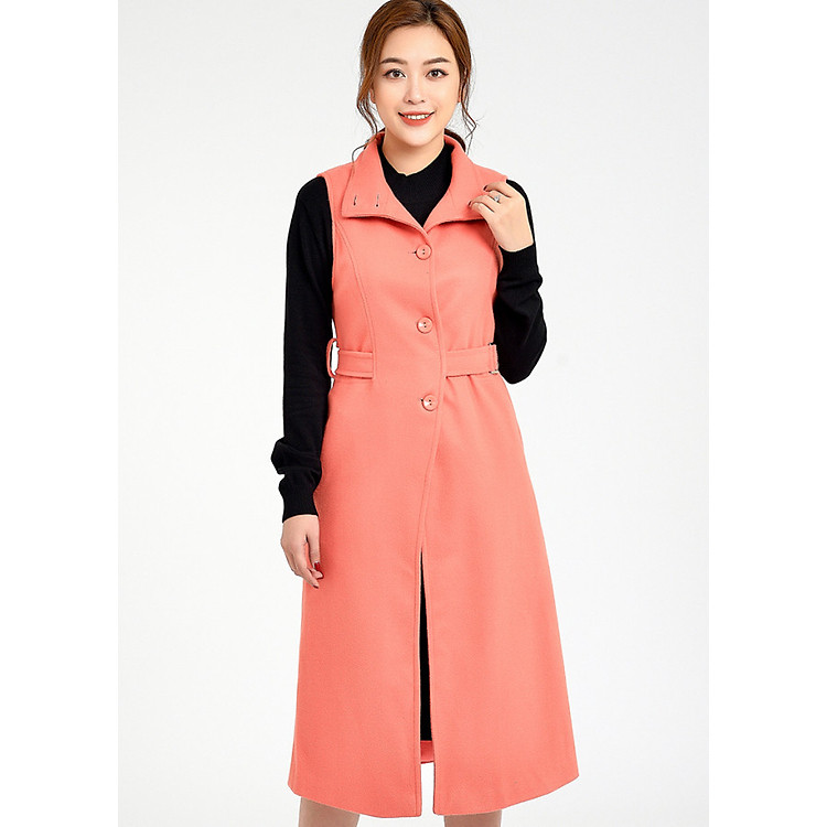 Áo dạ choàng, cổ tàu dựng Lamer L65W18T037-S2600