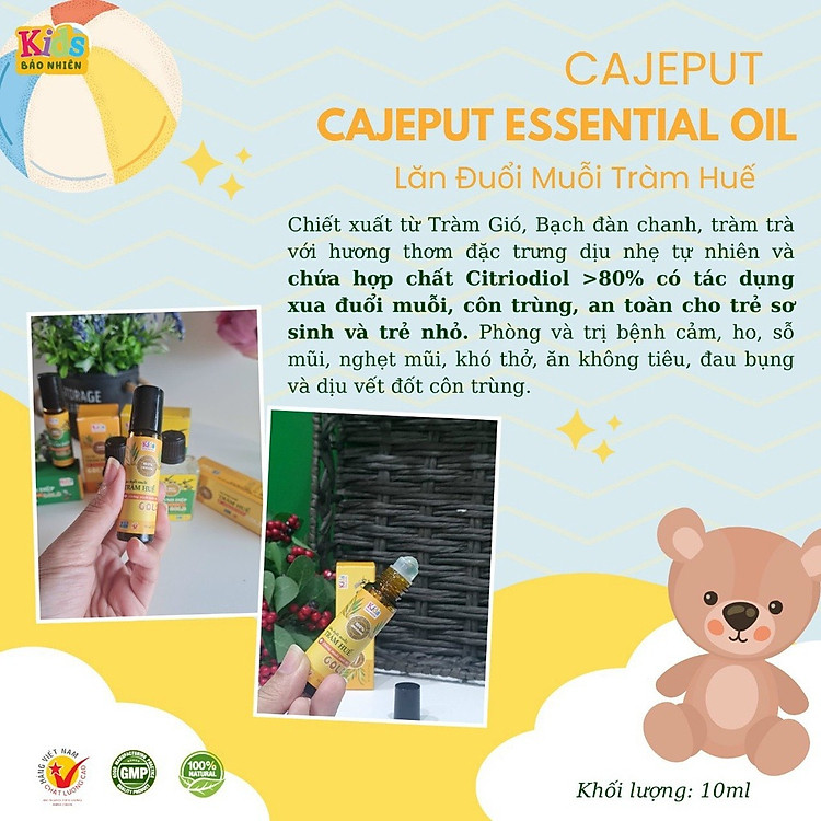 Lăn xua muỗi tràm Huế Bảo Nhiên Chính hãng Giá tốt - Hình ảnh 5