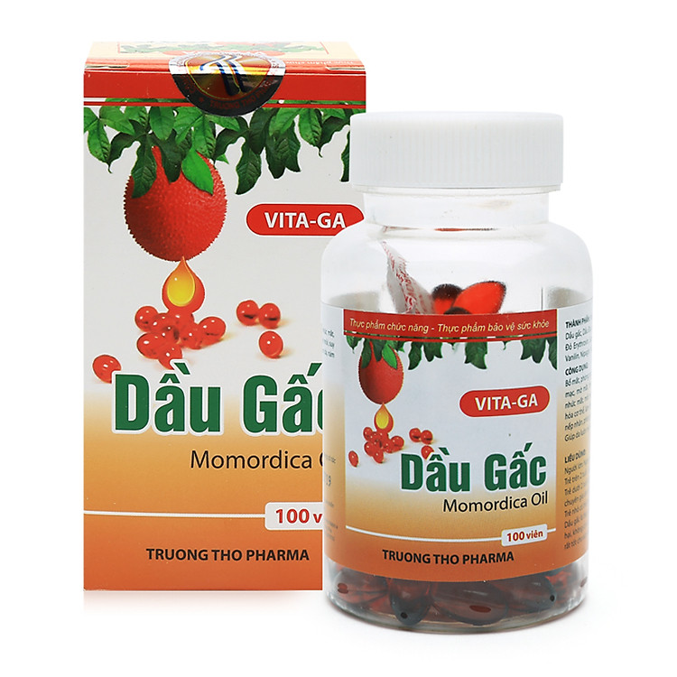Viên dầu gấc Vita-Ga giúp bổ mắt, sáng mắt, đẹp da