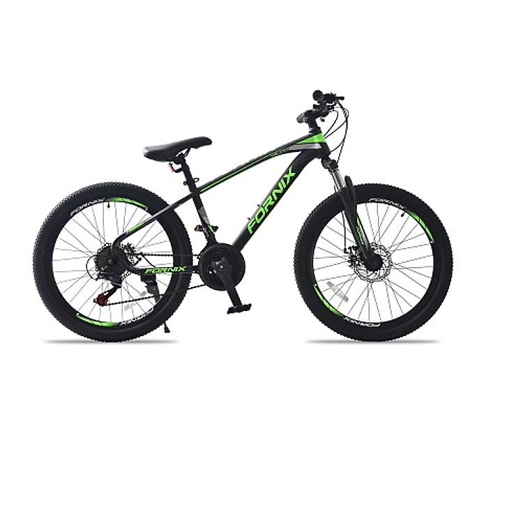 Xe đạp địa hình hiệu FORNIX Racer, vòng bánh 24', màu Đen xanh lá