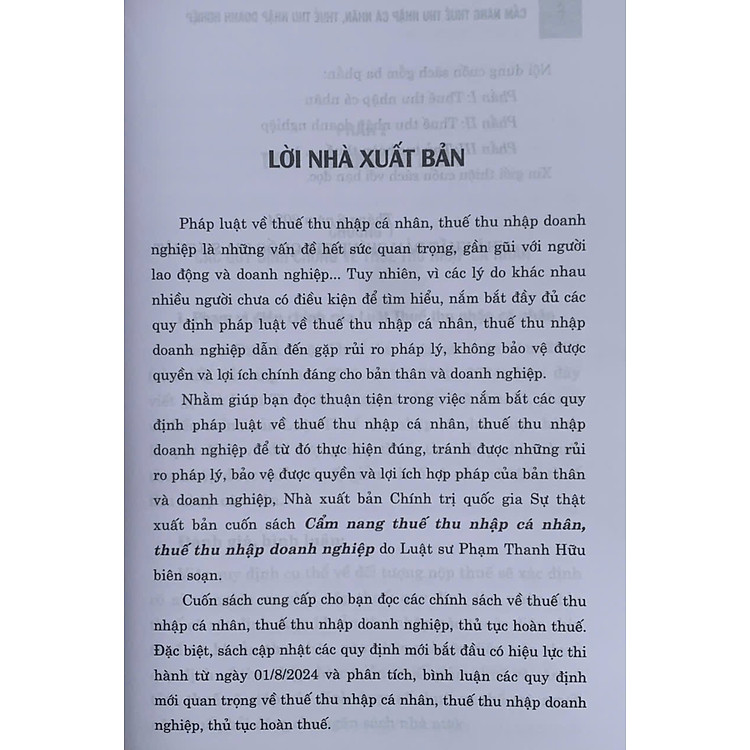 Cẩm nang thuế thu nhập cá nhân, thuế thu nhập doanh nghiệp - Ảnh 2