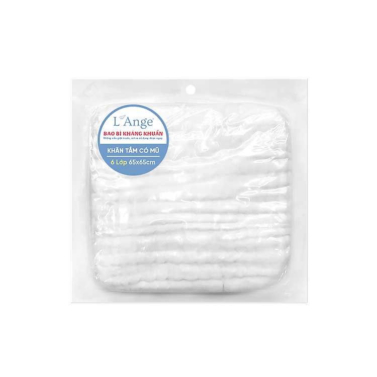 Khăn tắm L’Ange 6 lớp cho bé Chính hãng Tiết kiệm - Hình ảnh 3