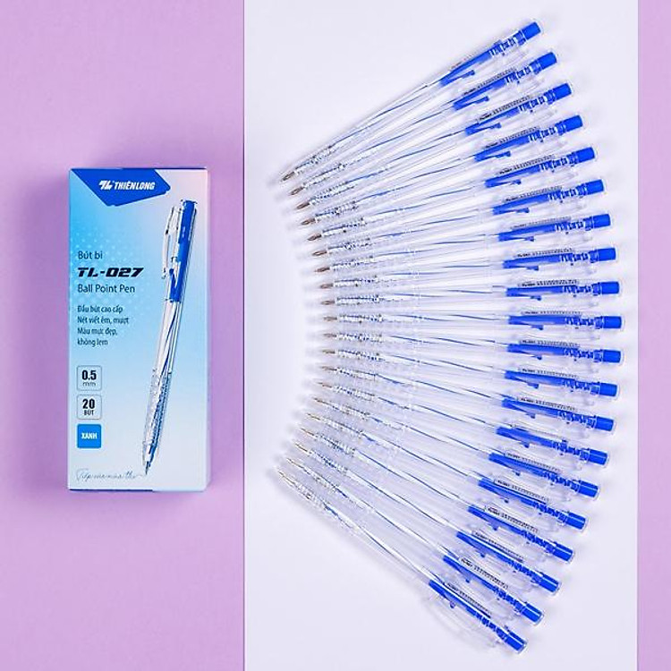 Bộ Bút Bi Thiên Long TL-027 (20 chiếc)