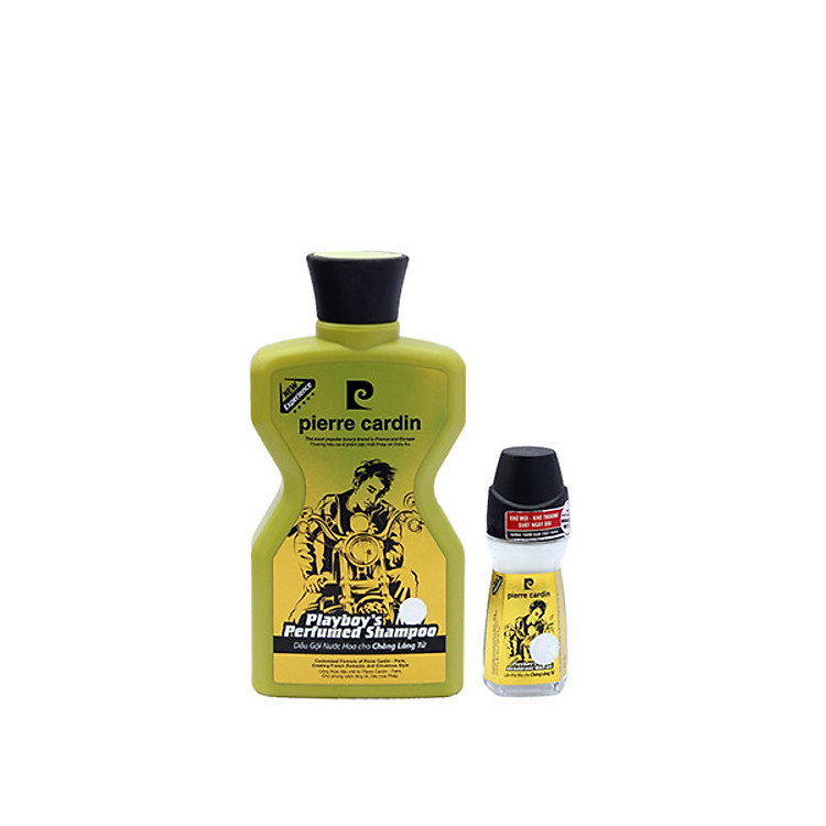 Combo Dầu gội nước hoa Pierre Cardin Playboys 380g và Lăn khử mùi Playboys 50ml