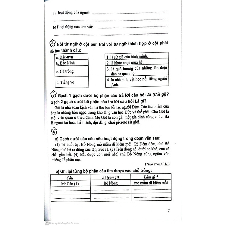 Vở Bài Tập Nâng Cao Từ Và Câu Lớp 3 - Ảnh 4