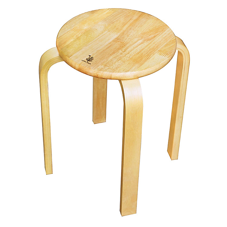 Ghế Tròn Gỗ Đức Thành Chân Đẹp Tự Nhiên