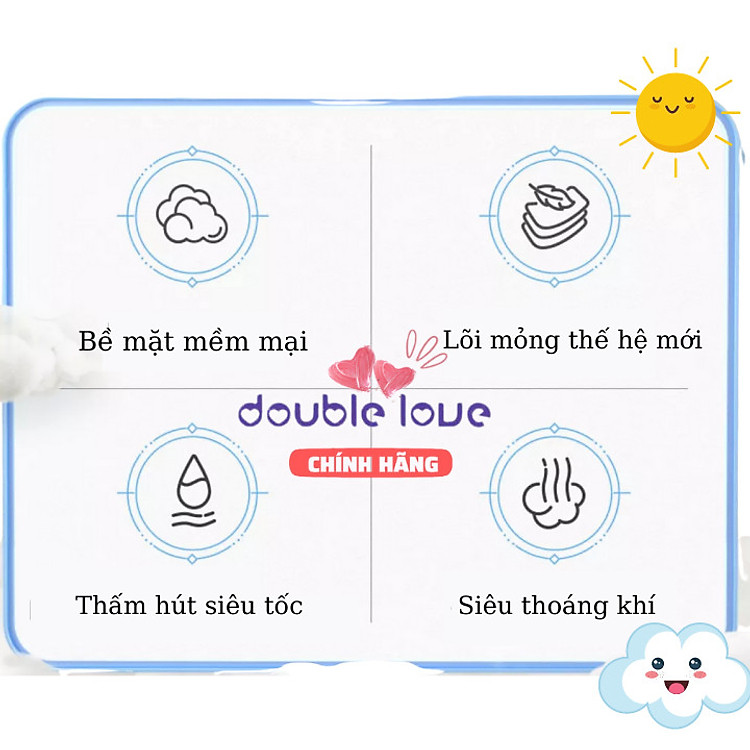 Combo 3 Tã Quần Double Love Size M-XL Chính hãng Tiết kiệm - Hình ảnh 3