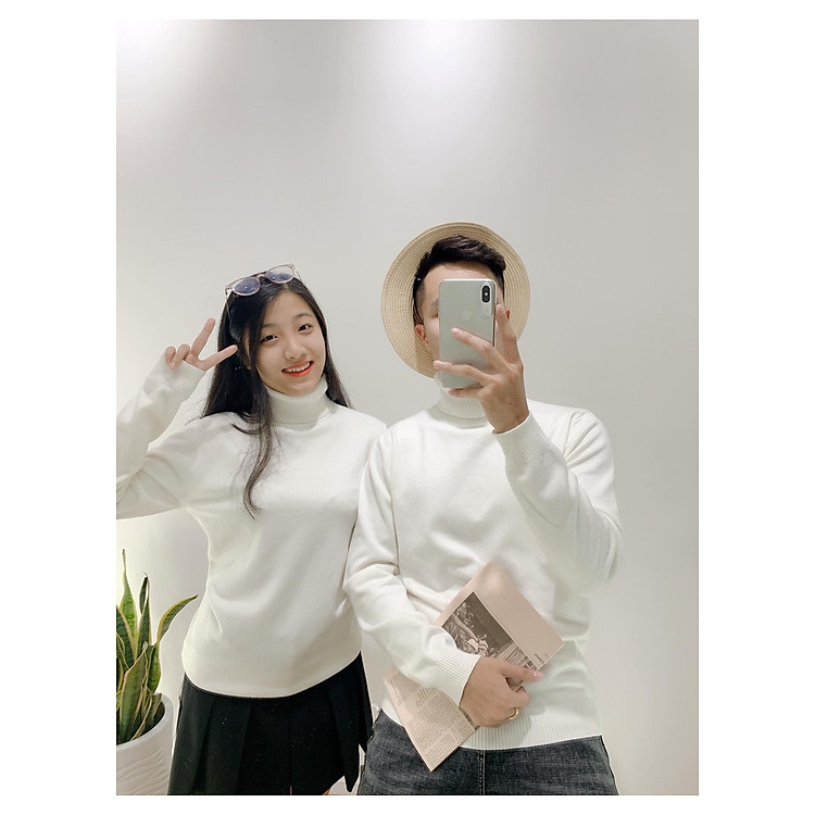 Áo len nam nữ cổ lọ