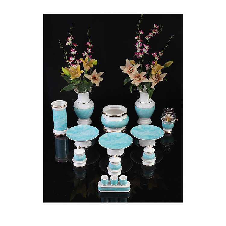 Đồ Thờ Cúng Vân Xanh Đá Hoa Cương