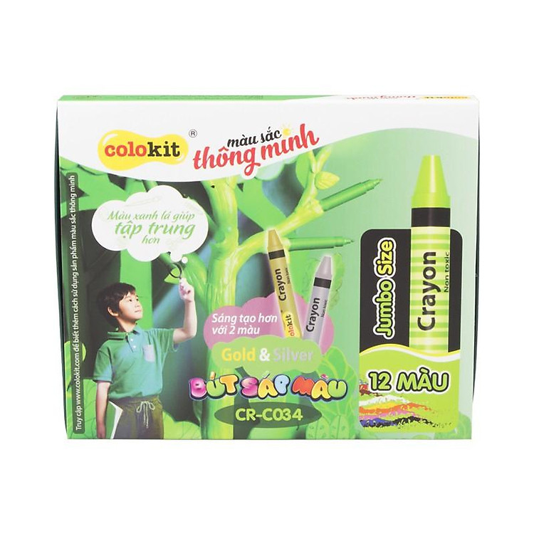Bút sáp màu Jumbo Thiên Long CR-C034 (12 màu) - Ảnh 5