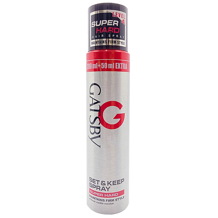 Gôm Xịt Tạo Kiểu Tóc Gatsby Set & Keep Spray Super Hard A - 100908622