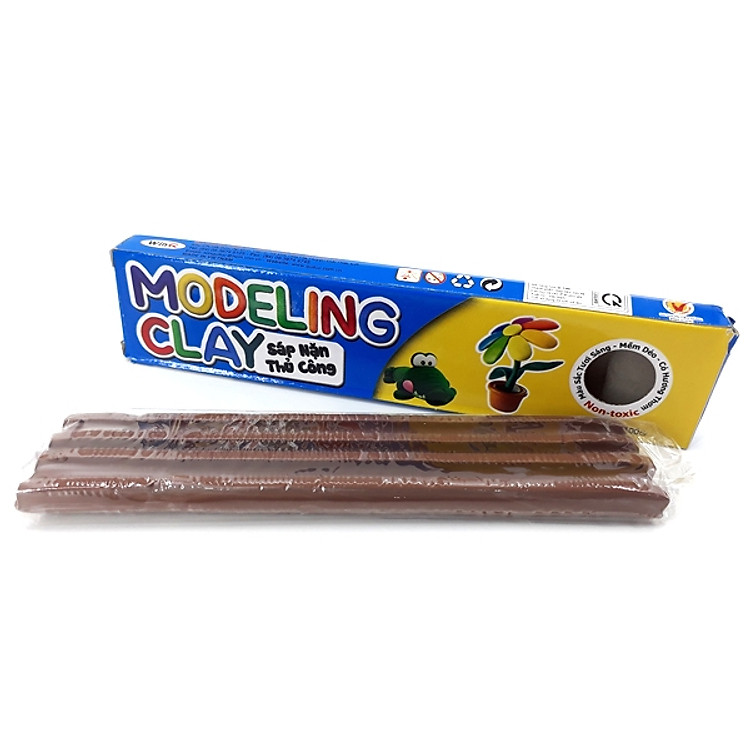 Đất Nặn Thủ Công WinQ D-100 - Màu Nâu