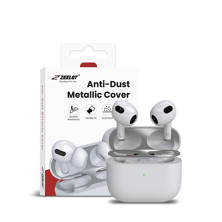 Miếng Dán Chống Bụi ZEELOT Magnetic Cho Airpods 1/2/ Airpods 3/ Airpods Pro 1/ Pro 2_ Hàng chính hãng
