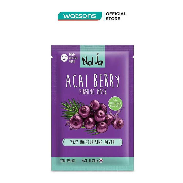 Mặt Nạ Nolja Acai Berry Dưỡng Săn Chắc Da 1 Miếng