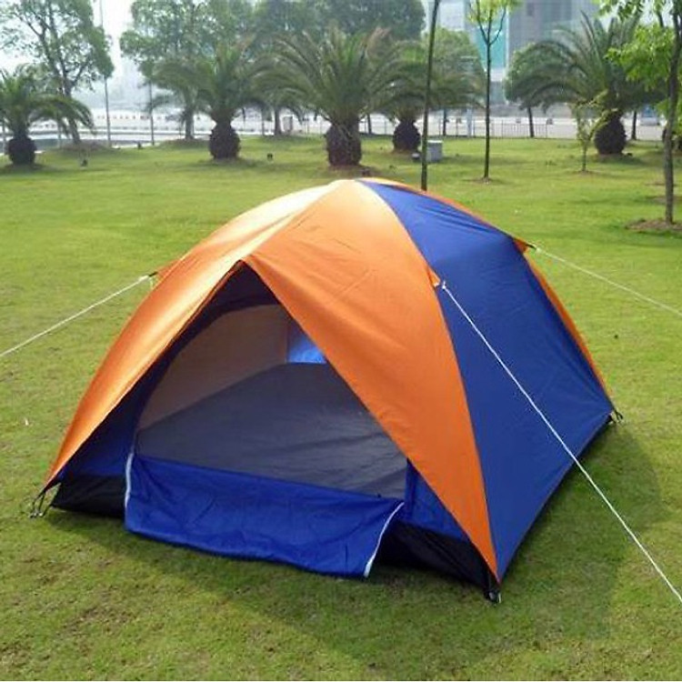 Lều phượt dã ngoại 4 người 2 lớp cửa lưới chống muỗi