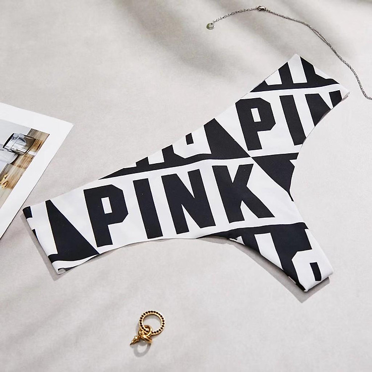 Quần Lót Lọt Khe Cotton Xốp Không Viền Hình Hoạ P100