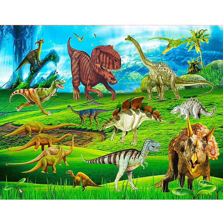 Ghép hình gỗ 200 mảnh - Công viên khủng long