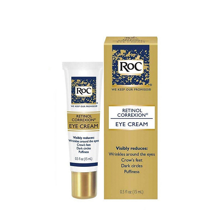 Kem Dưỡng Mắt Giảm Thâm và Nhăn RoC Retinol Eye Cream 15ml