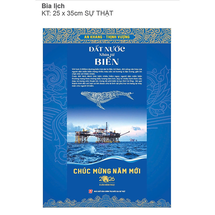 LỊCH 2026 ĐẤT NƯỚC NHÌN TỪ BIỂN – NXB Chính Trị Quốc Gia Sự Thật