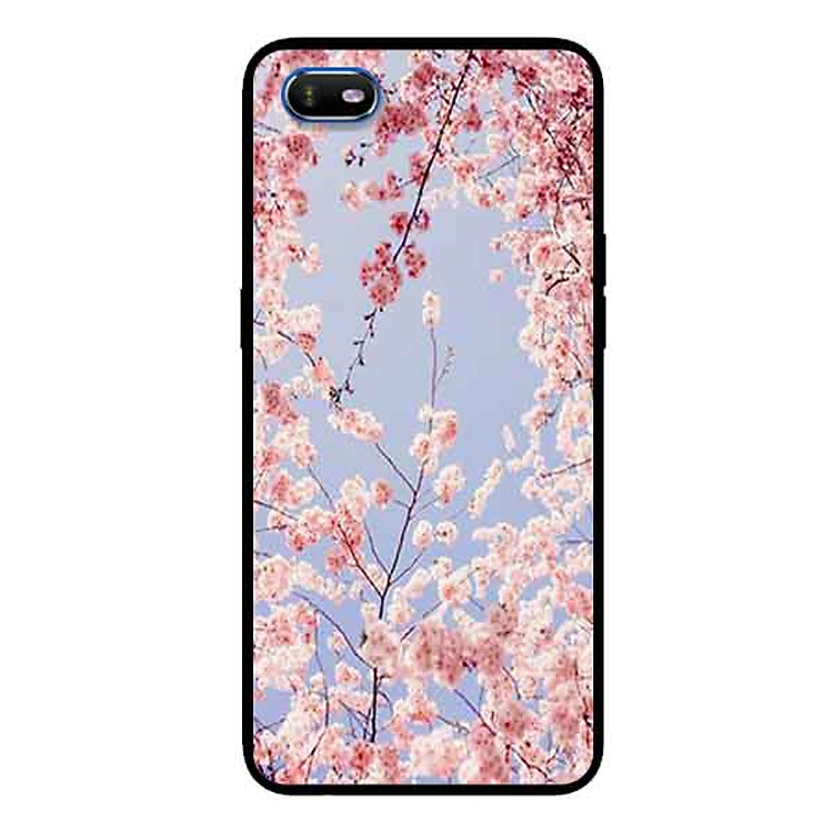 Ốp Lưng in cho Oppo A1K Mẫu Hoa Đào - Hàng Chính Hãng