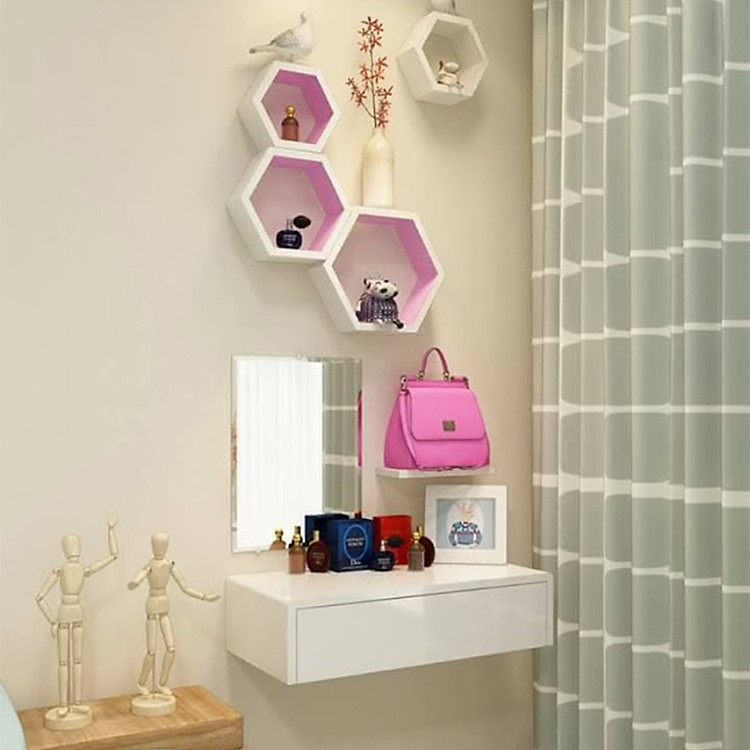 Bàn Trang Điểm Treo Tường Trắng