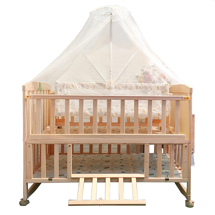 Cũi giường đa năng kèm nôi cho bé