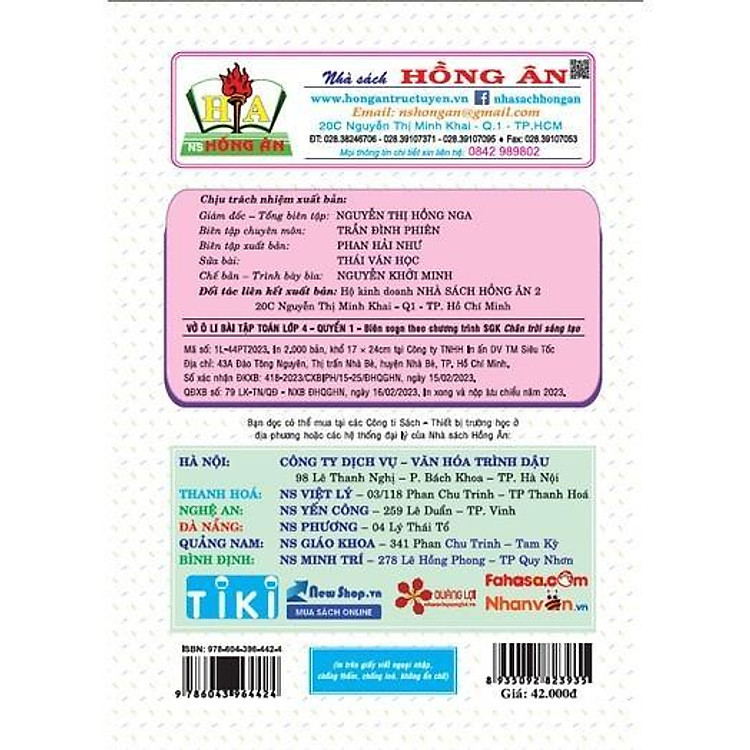 Vở Ô Li Bài Tập Toán Lớp 4 - Quyển 1 - Bám Sát SGK Chân Trời Sáng Tạo - Ảnh 2