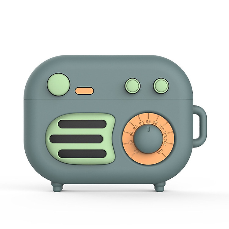Bao Case Cho Airpods Pro/ Airpods 3 Kai Hình Radio Retro- Hàng Chính Hãng