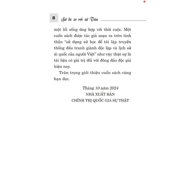 Sử Ta so với Sử Tàu - bản in 2025 - Ảnh 6