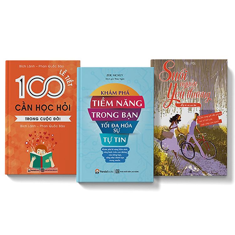 Combo 3 cuốn sách 100 Lễ tiết cần học hỏi trong cuộc đời - Khám phá tiềm năng trong bạn + Suối nguồn yêu thương ( lý tró và con tim)