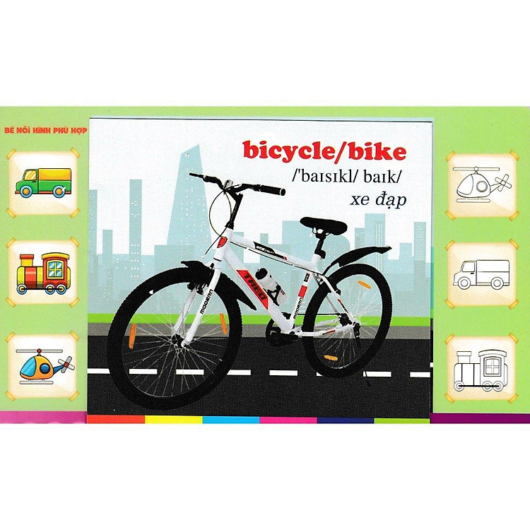 Bộ Thẻ Học Tiếng Anh - Phát Triển Trí Tuệ Cho Trẻ - Phương Tiện Giao Thông - Ảnh 4