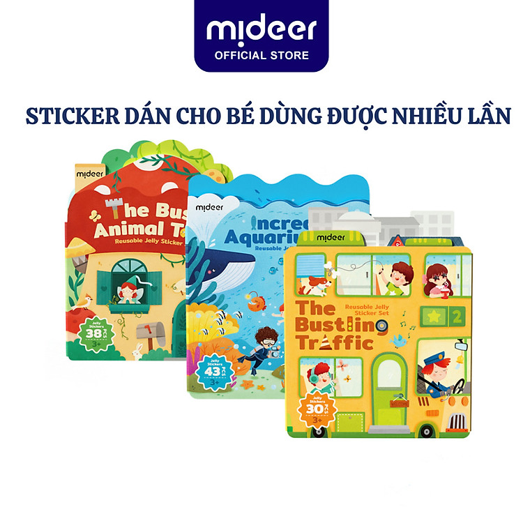 Mua tại Lazada: Sticker dán Mideer cho bé - Nhiều lần sử dụng Chính hãng Tiết kiệm