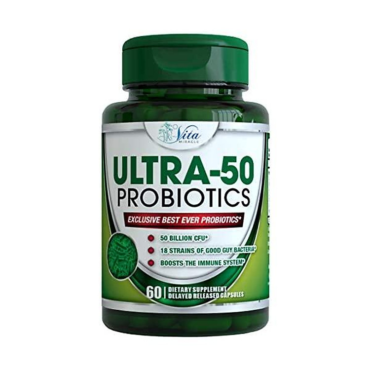 Probiotics 50 Billion with Prebiotics - for Women and Men 18 Strains Patented Delayed Release Shelf Stable Probiotic Supplement for Digestive Health IBS and Bloating