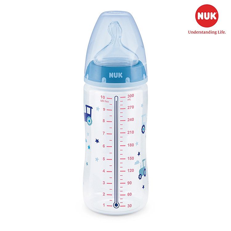 Mua Bình sữa cảm biến nhiệt NUK 300ML Giá rẻ - Hình ảnh 2