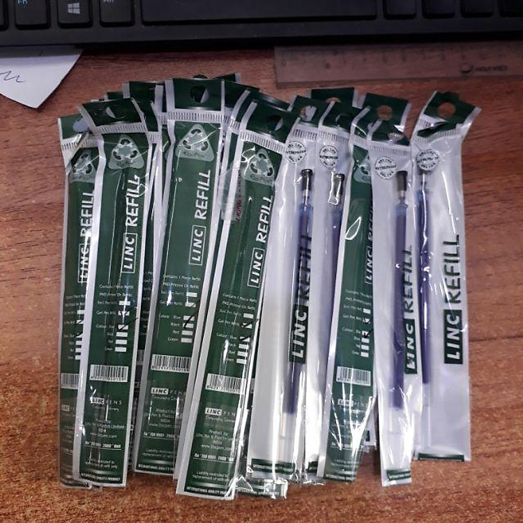 Lốc 20 Ruột bút nước 0.5mm LinC Ấn Độ ( TẶNG 1 BÚT XOÁ )