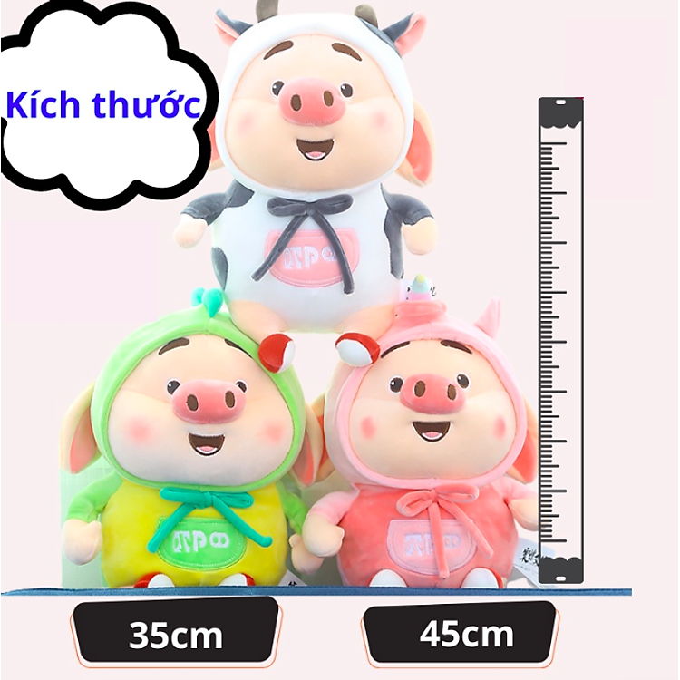 Thú nhồi bông heo TikTok dễ thương Chính hãng Tiết kiệm - Hình ảnh 4