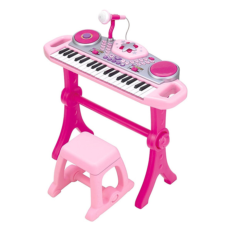 Đàn organ đồ chơi trẻ em có mic và ghế ngồi 2068-G hiệu Winfun