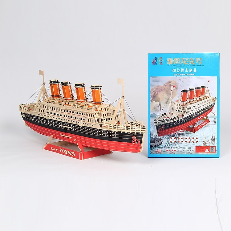 Đồ chơi lắp ráp gỗ 3D Mô hình tàu Titanic